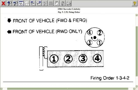 1986 Chevy Celebrity Firing Order And Placement On Distribu