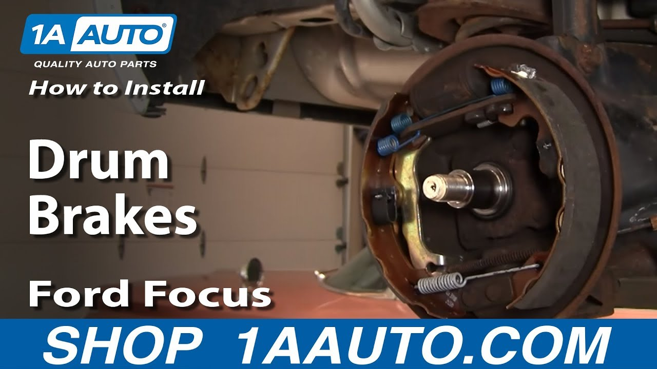 How To Replace Rear Drum Brakes 00 08 Ford Focus 1A Auto