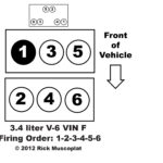 3 4 V 6 VIN F Firing Order Ricks Free Auto Repair Advice Ricks Free