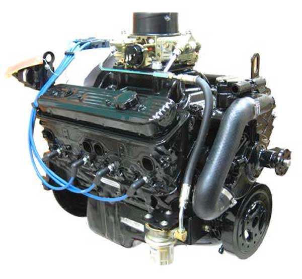 5 7L GM Enhanced V8 Carbureted RH Rotation Inboard Marine Engine