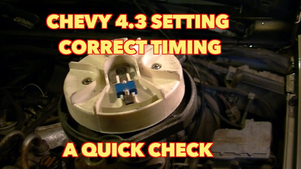 Chevy 4 3 V6 How To Set Distributor Timing YouTube