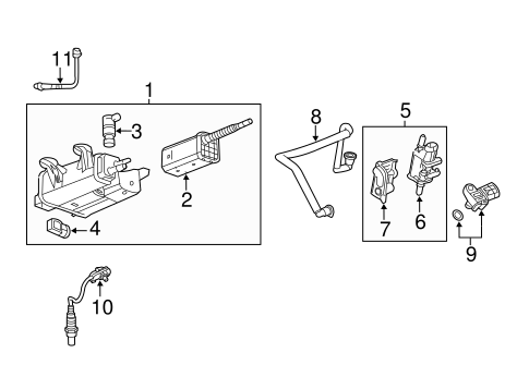 Emission Components For 2012 Chevrolet Equinox GMPartsDirect