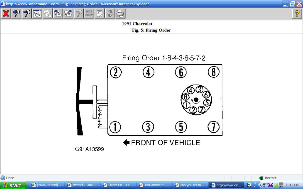 Can You Tell Me Which Spark Plug Wires Go To Which Cyl From The 