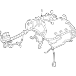 Chevrolet Equinox Engine Wiring Harness 2 4 Liter W PZEV 20989720