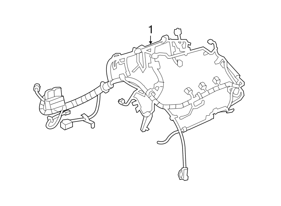 Chevrolet Equinox Engine Wiring Harness 2 4 Liter W PZEV 20989720 